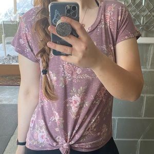 Maurices 24/7 tee, very comphy, size: medium, color: mauve pink, tunic length.